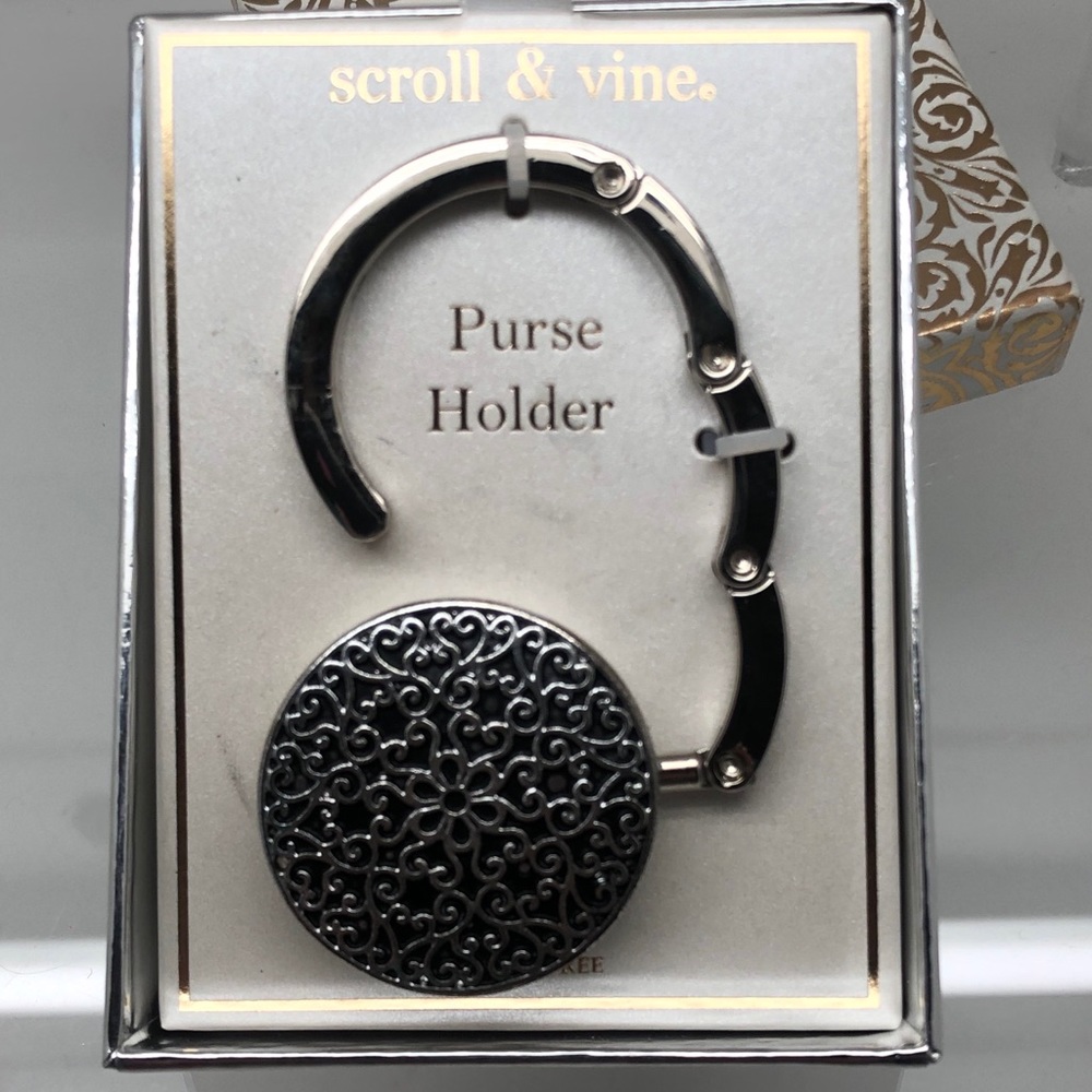 Scroll & Vine Foldable Purse Hook